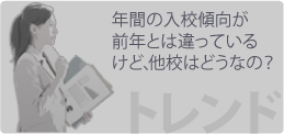 年間の入校傾向が前年とは違っているけど、他校はどうなの？